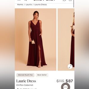 Birdy Grey bridesmaid dress in Cabernet